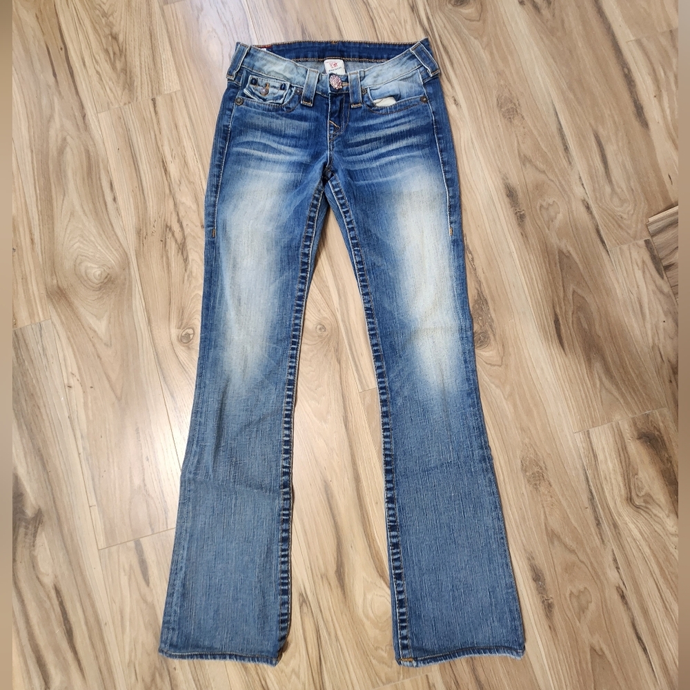 True Religion Women's Blue Boot Cut Jeans